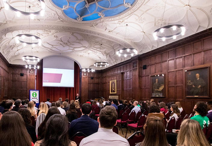 INSPIRE Intercalators Conference 2018 photograph of people listening to a speaker